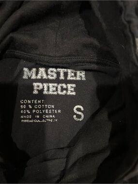 Master Piece Black Graphic Tee - "MASTER PIECE" Label